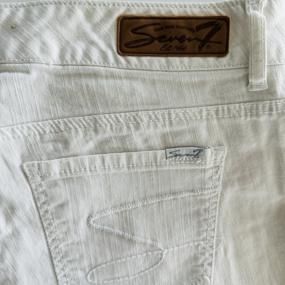 Seven7 Denim Shorts Women 14 Mid Rise Stretch Quality Denim 2000s Y2k - Picture 5 of 9